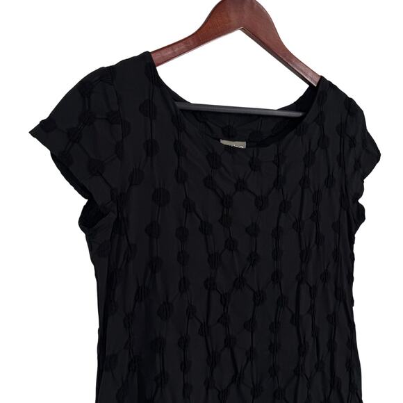 Niche Nilgun Derman Womens Sz Small Black Wearable Art Mini Dress - Picture 3 of 6